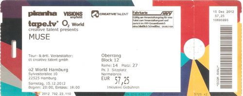 Muse concert 2012 hamburg - ,