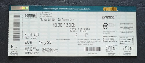 Sammler ticket 2010 - ticket, 23.10.2010