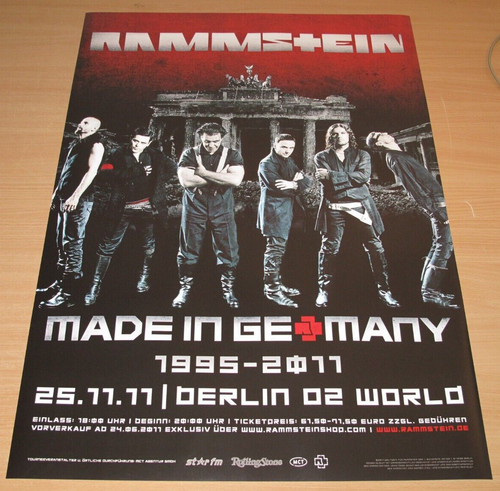Rammstein konzert poster - rammstein,
