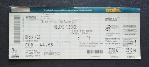 Sammler ticket 2010 - sammler,